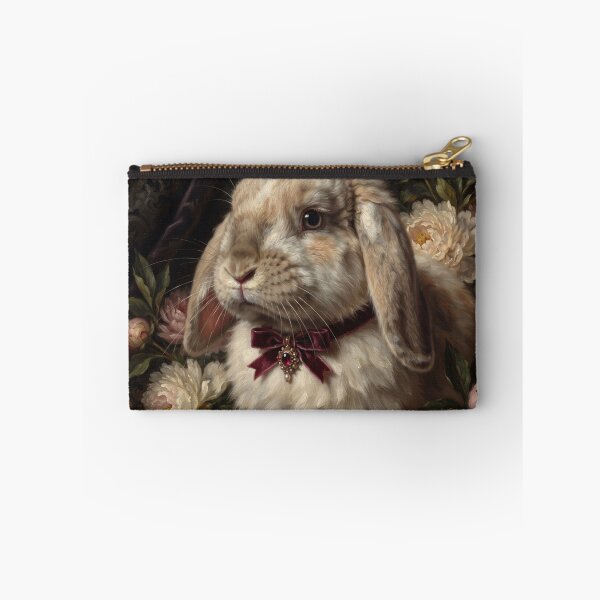 Item preview, Regal Lop Ear Bunny with Velvet Ribbon Bow designed and sold by Real Beast Art.