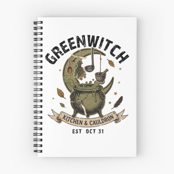 Item preview, Greenwitch Kitchen Witch Cauldron Halloween Design Graphic Tee v16 designed and sold by DarylWelsh2024.