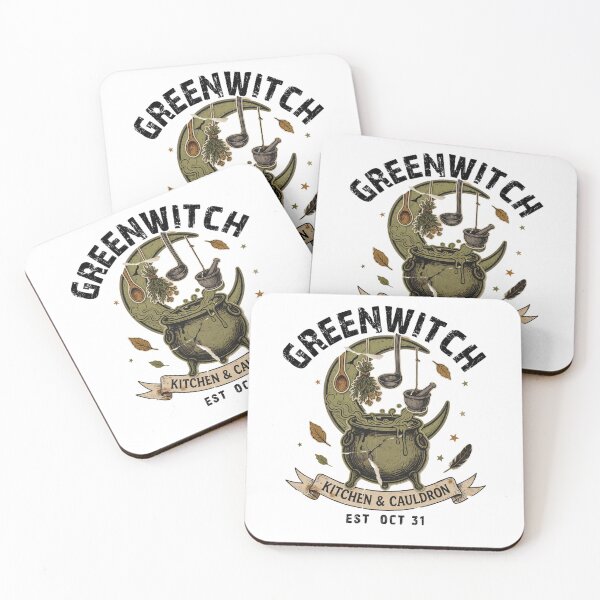 Item preview, Greenwitch Kitchen Witch Cauldron Halloween Design Graphic Tee v16 designed and sold by DarylWelsh2024.
