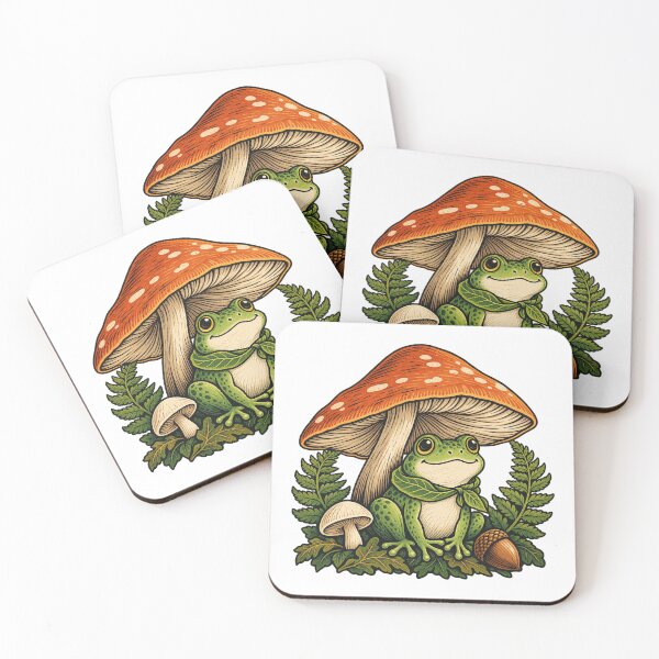 Item preview, Forest Frog Under a Mushroom designed and sold by SAS-Designer.