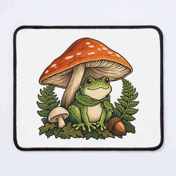 Item preview, Forest Frog Under a Mushroom designed and sold by SAS-Designer.