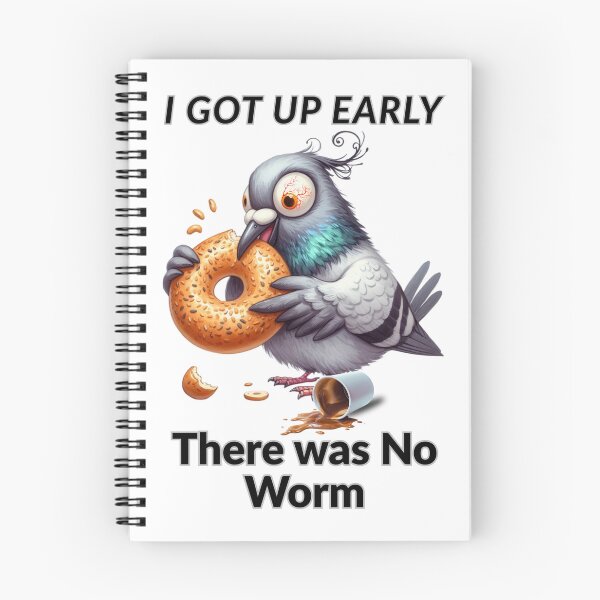 Item preview, I Got Up Early There Was No Worm – Pigeon Coffee Breakfast designed and sold by Szpaku desart .