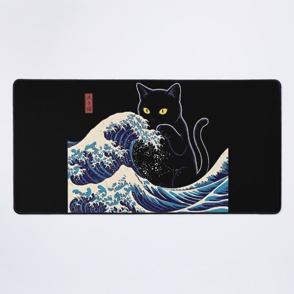 Item preview, The Great Wave with Giant cat designed and sold by nnnememtw.