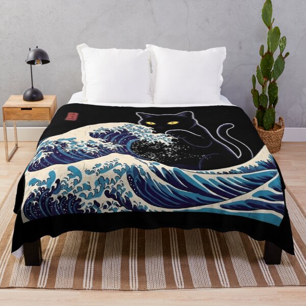 Item preview, The Great Wave with Giant cat designed and sold by nnnememtw.