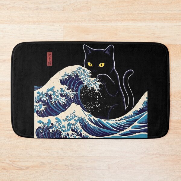 Item preview, The Great Wave with Giant cat designed and sold by nnnememtw.