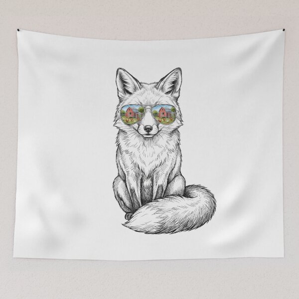 Item preview, Fox Chicken Farm Shades Reflection designed and sold by Bad-Decisions-Designs.