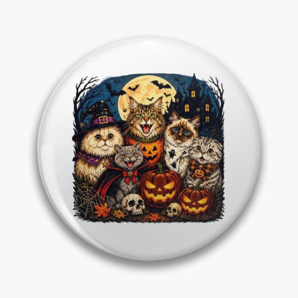 Item preview, Spooky Halloween cats  designed and sold by JonysCreativeDesigns.