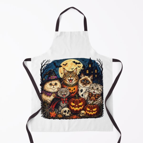 Item preview, Spooky Halloween cats designed and sold by JonysCreativeDesigns.