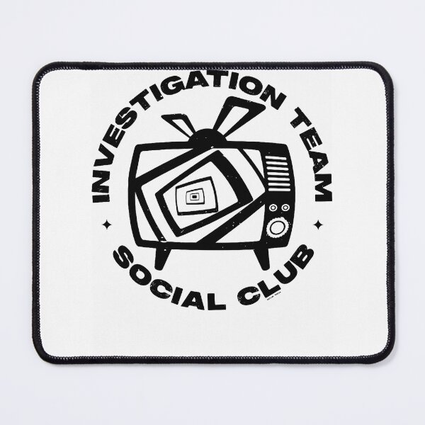 Item preview, Investigation Team Social Club Retro TV Static Outline Mystery Fan Apparel designed and sold by slmfams.