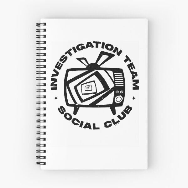 Item preview, Investigation Team Social Club Retro TV Static Outline Mystery Fan Apparel designed and sold by slmfams.