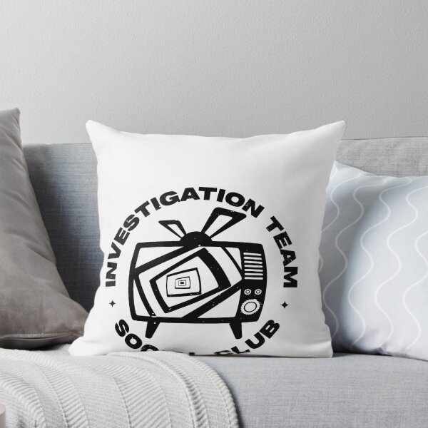 Item preview, Investigation Team Social Club Retro TV Static Outline Mystery Fan Apparel designed and sold by slmfams.