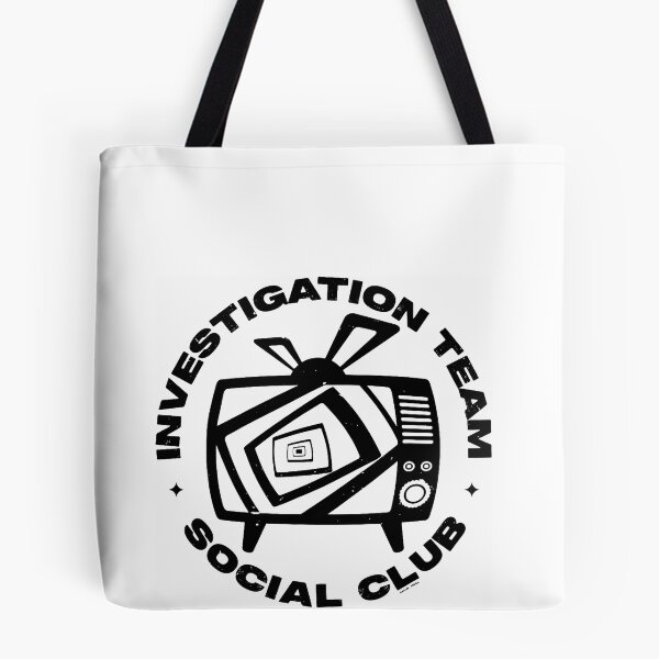 Item preview, Investigation Team Social Club Retro TV Static Outline Mystery Fan Apparel designed and sold by slmfams.