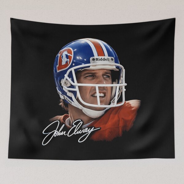 Item preview, John Elway Denver Broncos Quarterback Helmet Sports Portrait designed and sold by PasqualeMurphy.
