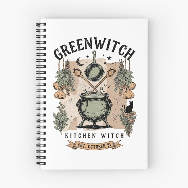 Item preview, Greenwitch Kitchen Witch Cauldron Halloween Design Graphic Tee v17 designed and sold by DarylWelsh2024.