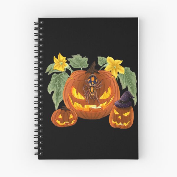 Item preview, Pumpkin Patch Tarantula x Jack-O-Lanterns designed and sold by JoyHappySpiders.