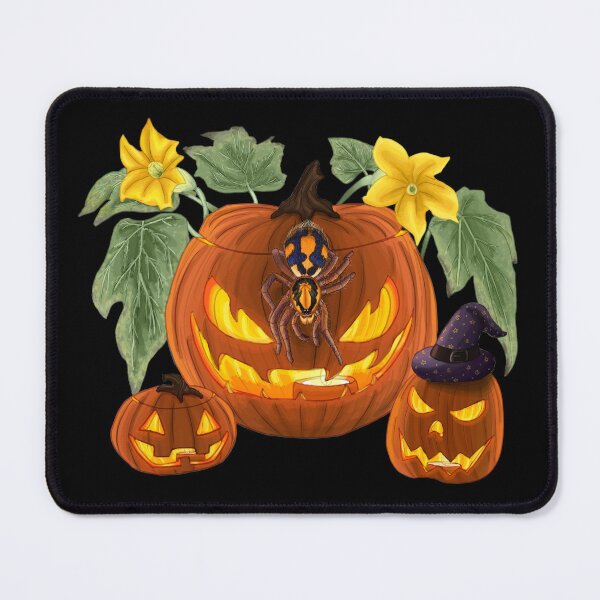 Item preview, Pumpkin Patch Tarantula x Jack-O-Lanterns designed and sold by JoyHappySpiders.
