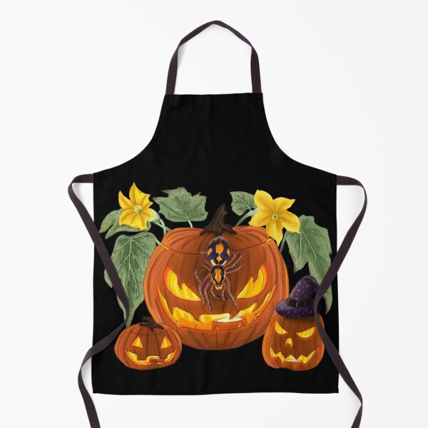 Item preview, Pumpkin Patch Tarantula x Jack-O-Lanterns designed and sold by JoyHappySpiders.