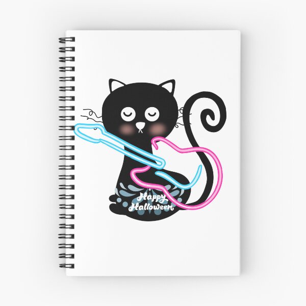 Item preview, Cute Neon Cat Happy Halloween Spooky Halloween Design designed and sold by Palette _Vibes.