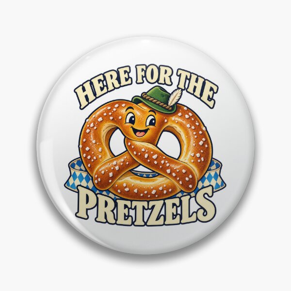 Item preview, Here for the Pretzels — Bavarian Food Humor designed and sold by SAS-Designer.