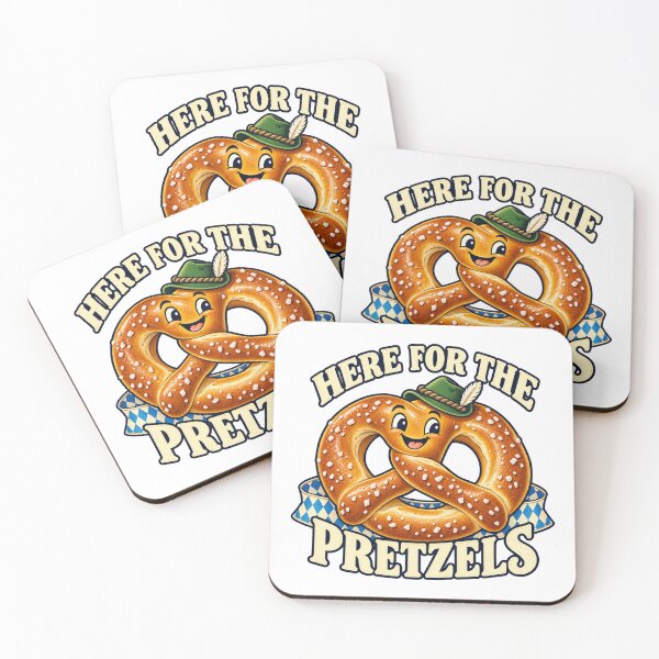 Item preview, Here for the Pretzels — Bavarian Food Humor designed and sold by SAS-Designer.