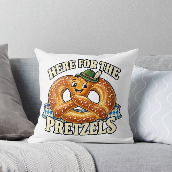 Item preview, Here for the Pretzels — Bavarian Food Humor designed and sold by SAS-Designer.