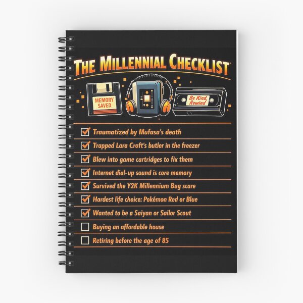 Item preview, Millennial Checklist designed and sold by V-Suomi.