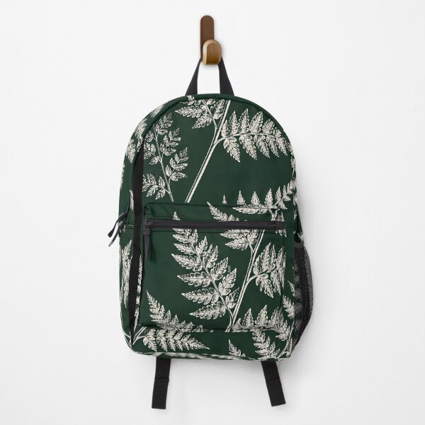 Item preview, Vintage Botanical Fern Leaves Dark Green Line Art designed and sold by Sybille-Yates.