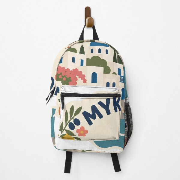 Item preview, Mykonos Greece Travel Souvenir Modern Folk Art designed and sold by VisualArtsOasis.