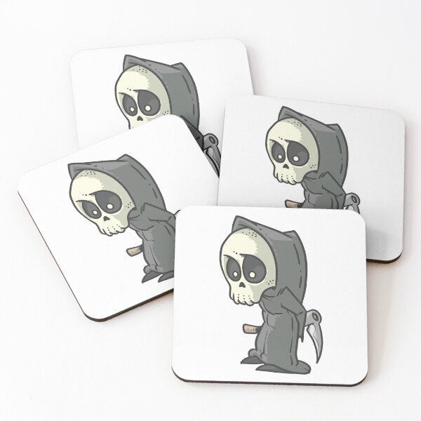 Item preview, Cute little Grim Reaper for Halloween designed and sold by Lecartooniste.