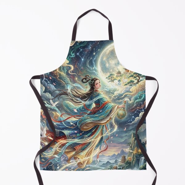 Item preview, Chang'e Flying to the Moon - Chinese Mythology Art designed and sold by Lucid Dream Pixel.