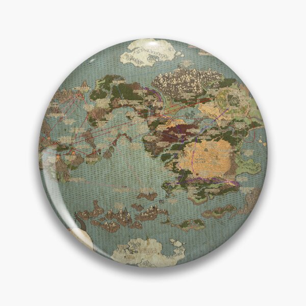 Item preview, Avatar Detailed  Map (including where each episode took place) designed and sold by SHARPEI.