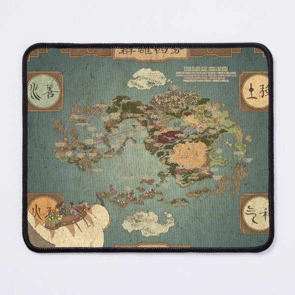 Item preview, Avatar Detailed  Map (including where each episode took place) designed and sold by SHARPEI.