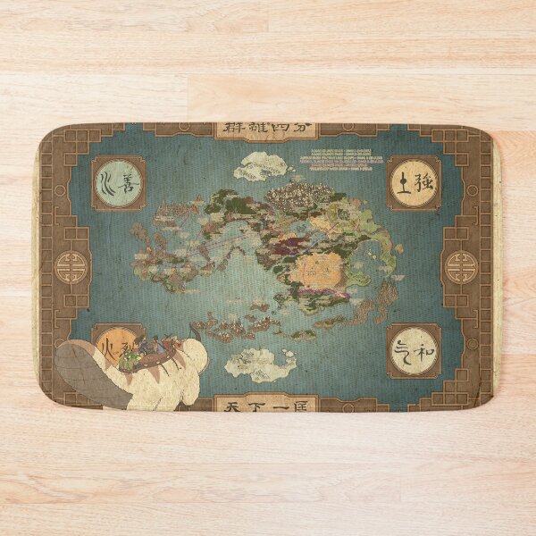 Item preview, Avatar Detailed  Map (including where each episode took place) designed and sold by SHARPEI.