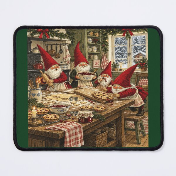 Item preview, Nordic Tomte Pie Bakers for Christmas Gnome Fans designed and sold by POD DYNASTY | Original Print On Demand T-Shirt Graphics.