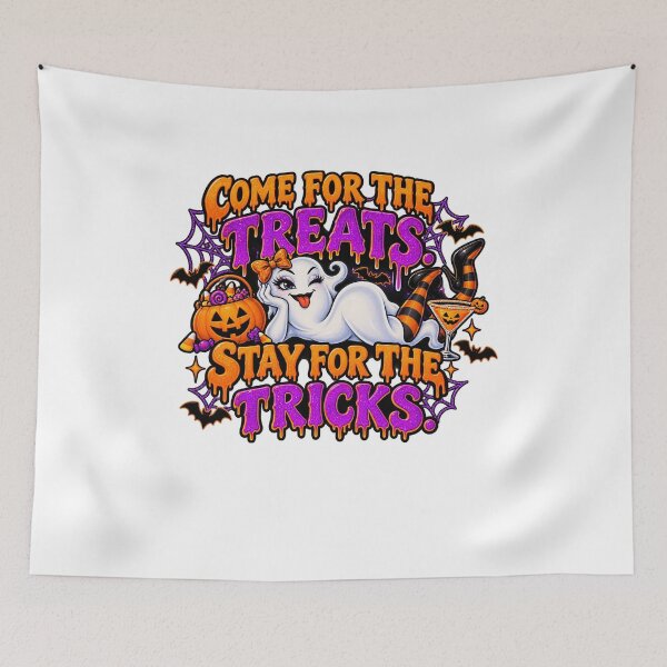 Item preview, COME FOR THE TREATS. STAY FOR THE TRICKS designed and sold by WheelieGdArt.