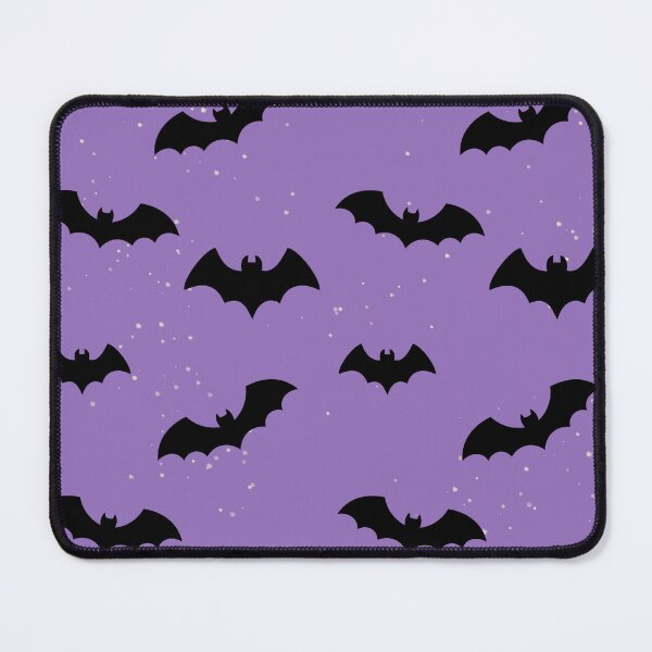 Item preview, Flying Black Bats Purple Halloween Pattern designed and sold by SolutionsArt.