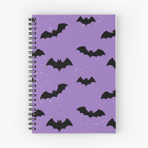 Item preview, Flying Black Bats Purple Halloween Pattern designed and sold by SolutionsArt.