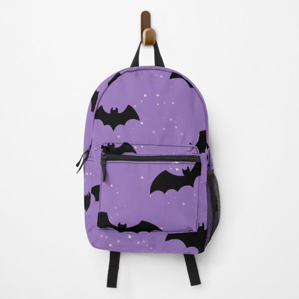 Item preview, Flying Black Bats Purple Halloween Pattern designed and sold by SolutionsArt.
