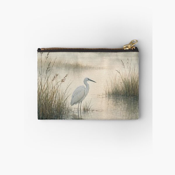 Item preview, Vintage Heron in Marsh Wall Art designed and sold by ShieldRockPrints.
