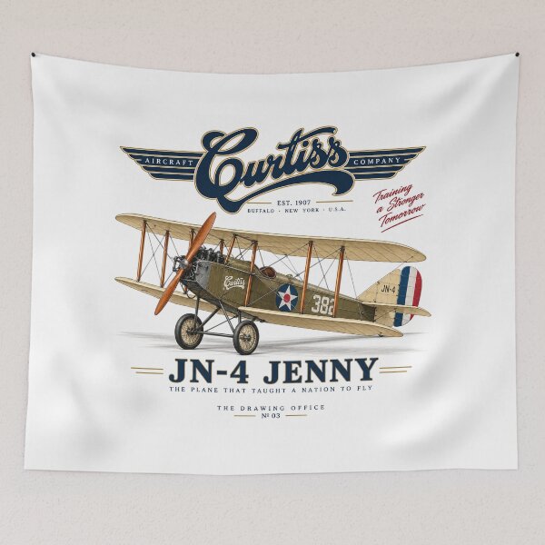 Item preview, Curtiss JN-4 Jenny – The plane that taught a nation to fly designed and sold by The Drawing Office.