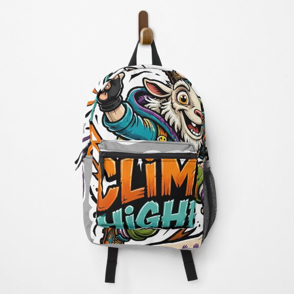 Item preview, Climb Higher Mountain Goat Mascot Graphic designed and sold by InkDriveStudio.