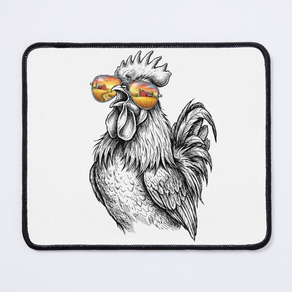 Item preview, Rooster Sunrise Barn Shades Reflection designed and sold by Bad-Decisions-Designs.