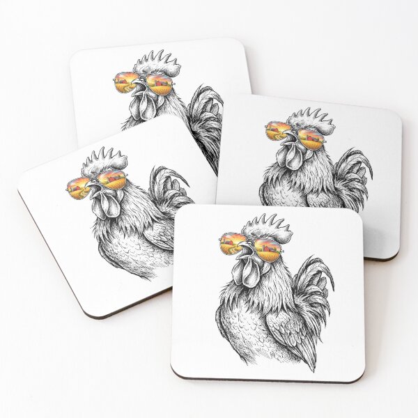 Artikelvorschau, Rooster Sunrise Barn Shades Reflection entworfen und verkauft von Bad-Decisions-Designs.