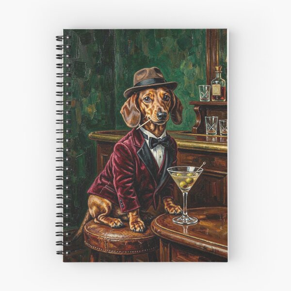 Item preview, The Barktender: Classic Dachshund with Olive Martini designed and sold by ShieldRockPrints.