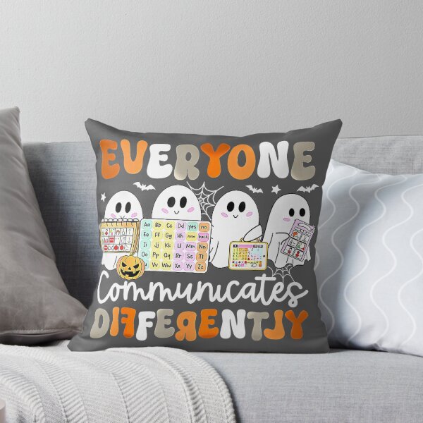 Item preview, Autism Ghost Halloween T-Shirt | Everyone Communicates Differently designed and sold by tshirtsmk.