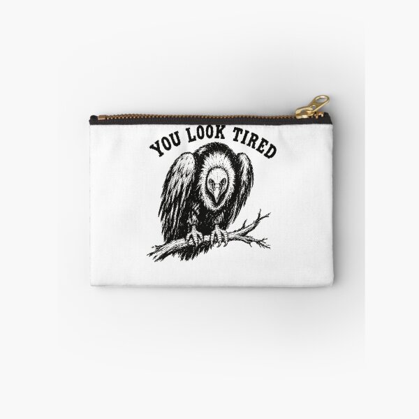 Item preview, You Look Tired Vulture Bird On Branch Dark Humor Tired Mood Fan Apparel designed and sold by slmfams.