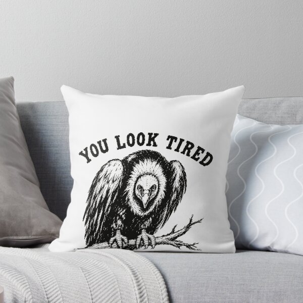Item preview, You Look Tired Vulture Bird On Branch Dark Humor Tired Mood Fan Apparel designed and sold by slmfams.