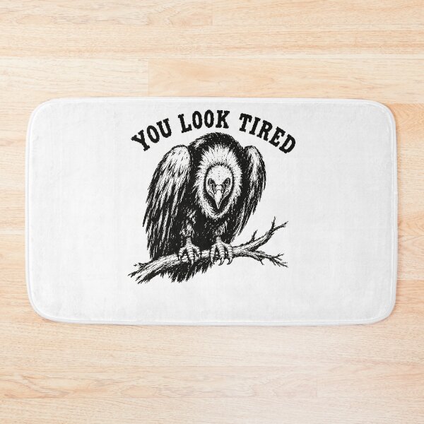 Item preview, You Look Tired Vulture Bird On Branch Dark Humor Tired Mood Fan Apparel designed and sold by slmfams.