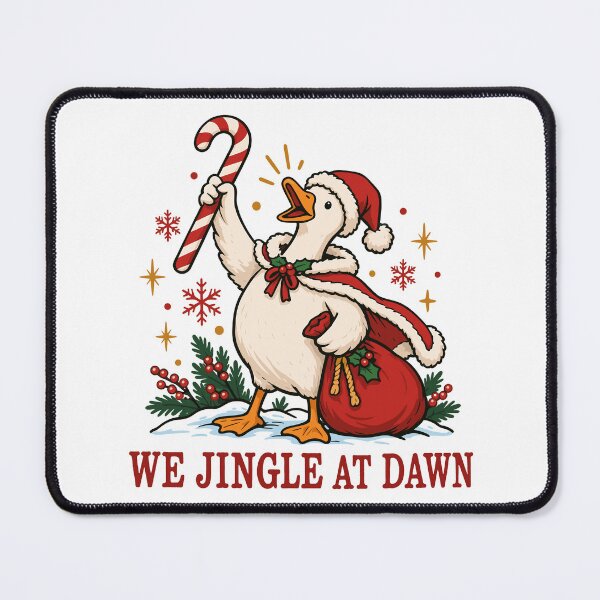 Item preview, We Jingle At Dawn Funny Goose Christmas designed and sold by roni-harbor.
