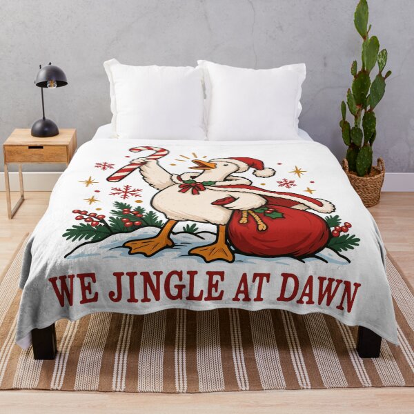 Item preview, We Jingle At Dawn Funny Goose Christmas designed and sold by roni-harbor.